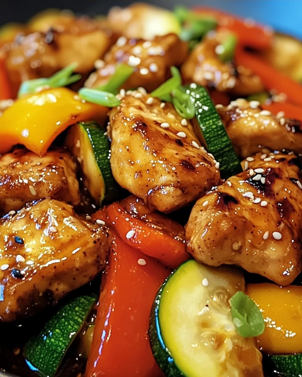 Teriyaki-Hähnchen mit Gemüse