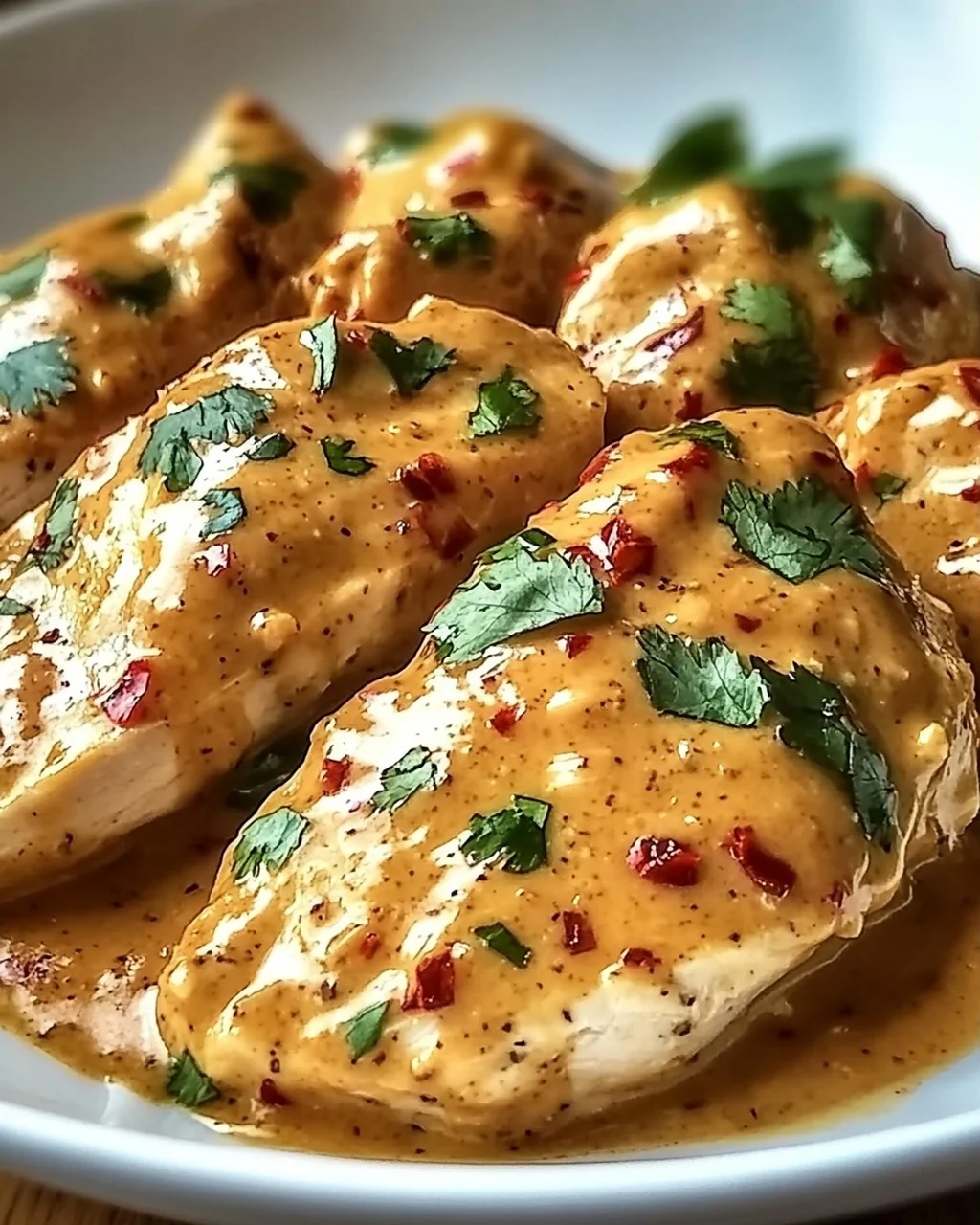 Thailändisches Erdnuss-Hühnchen im Slow Cooker