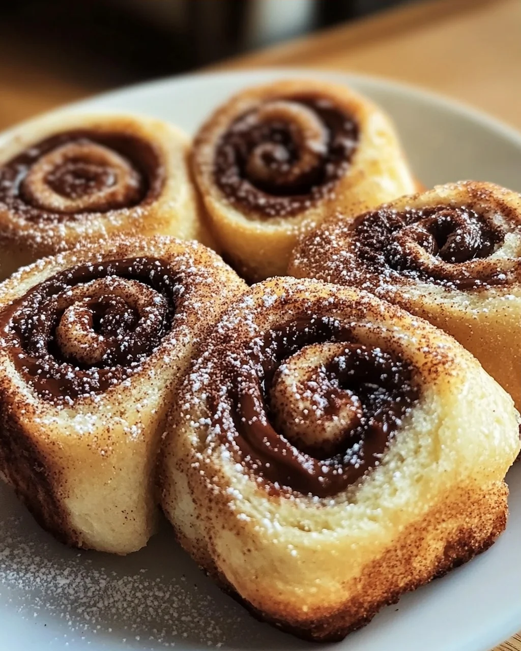Toast Rolls mit Nutella und Zimt