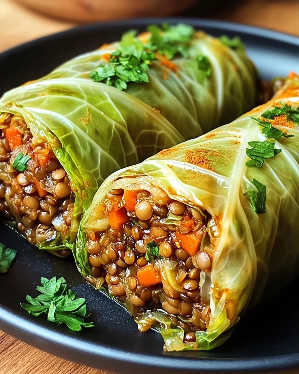 Vegane Kohlrouladen