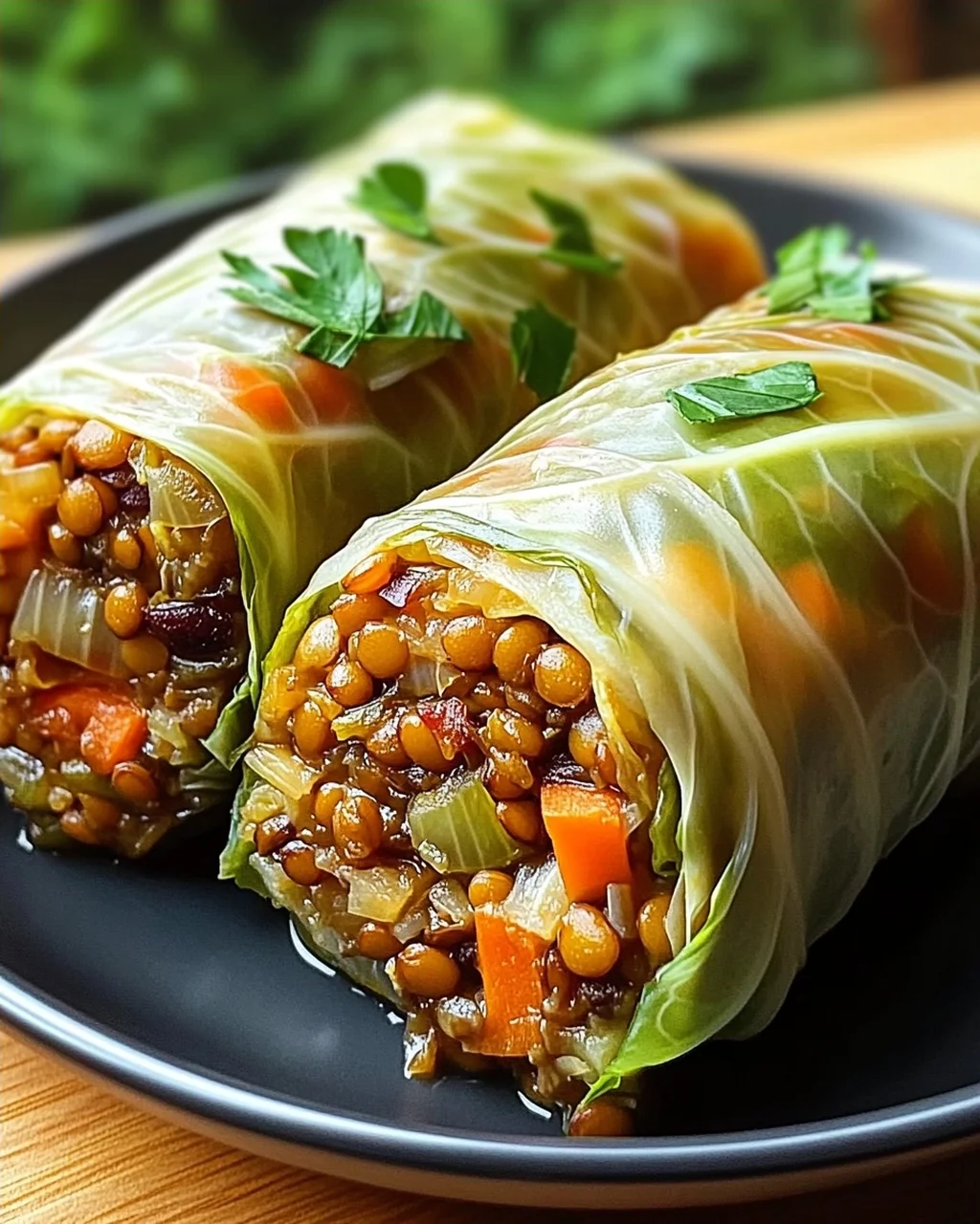 Vegane Kohlrouladen