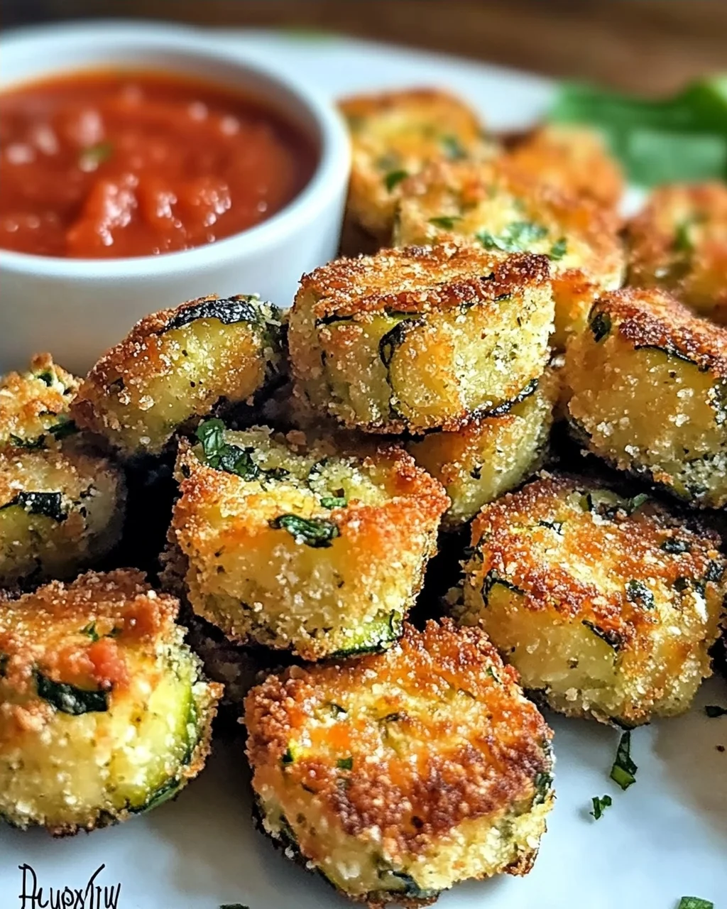 Zucchini Knoblauch Bissen für jeden Anlass geniessen